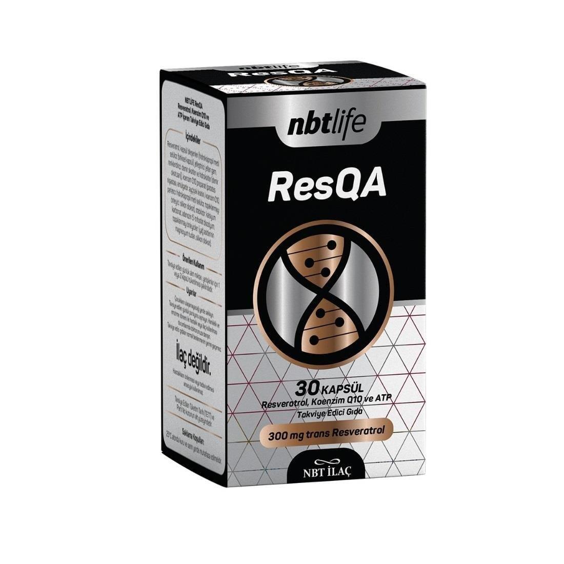NBTLife ResQa Coenzyme Q10 & Resveratrol 30 Capsules