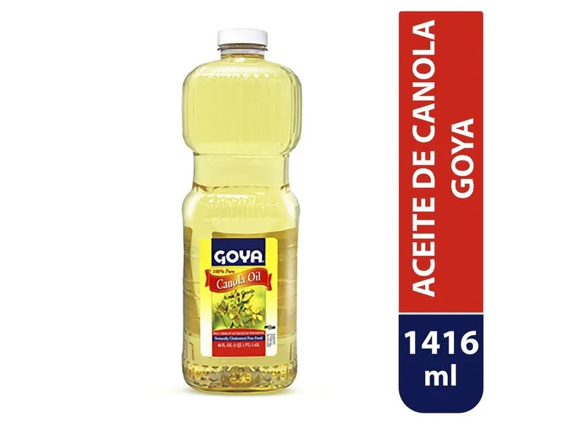 Aceite de Canola 100% Puro para Cocinar| Freír y Hornear| GOYA de 16 fl oz