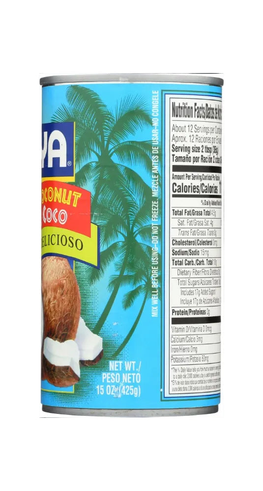 Crema de Coco GOYA Endulzada para Postres y Bebidas| 15 oz