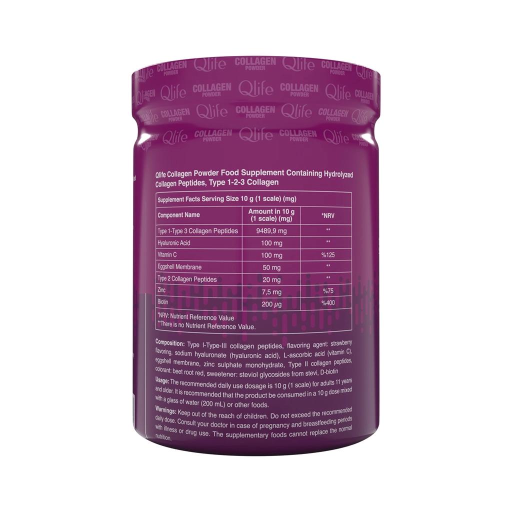 Qlife Collagen Powder Type 1-2-3 Supplement 250g