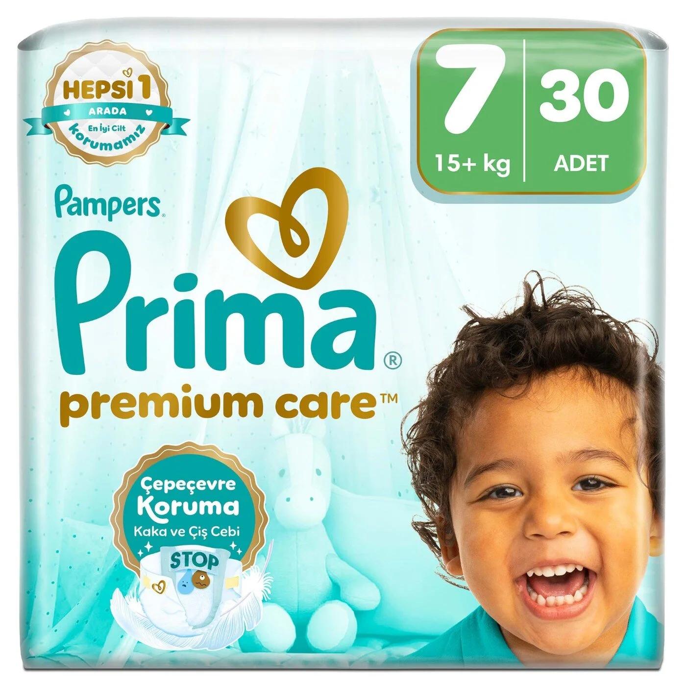 Prima Premium Care Size 7 Diapers for 15+ kg 30 Count
