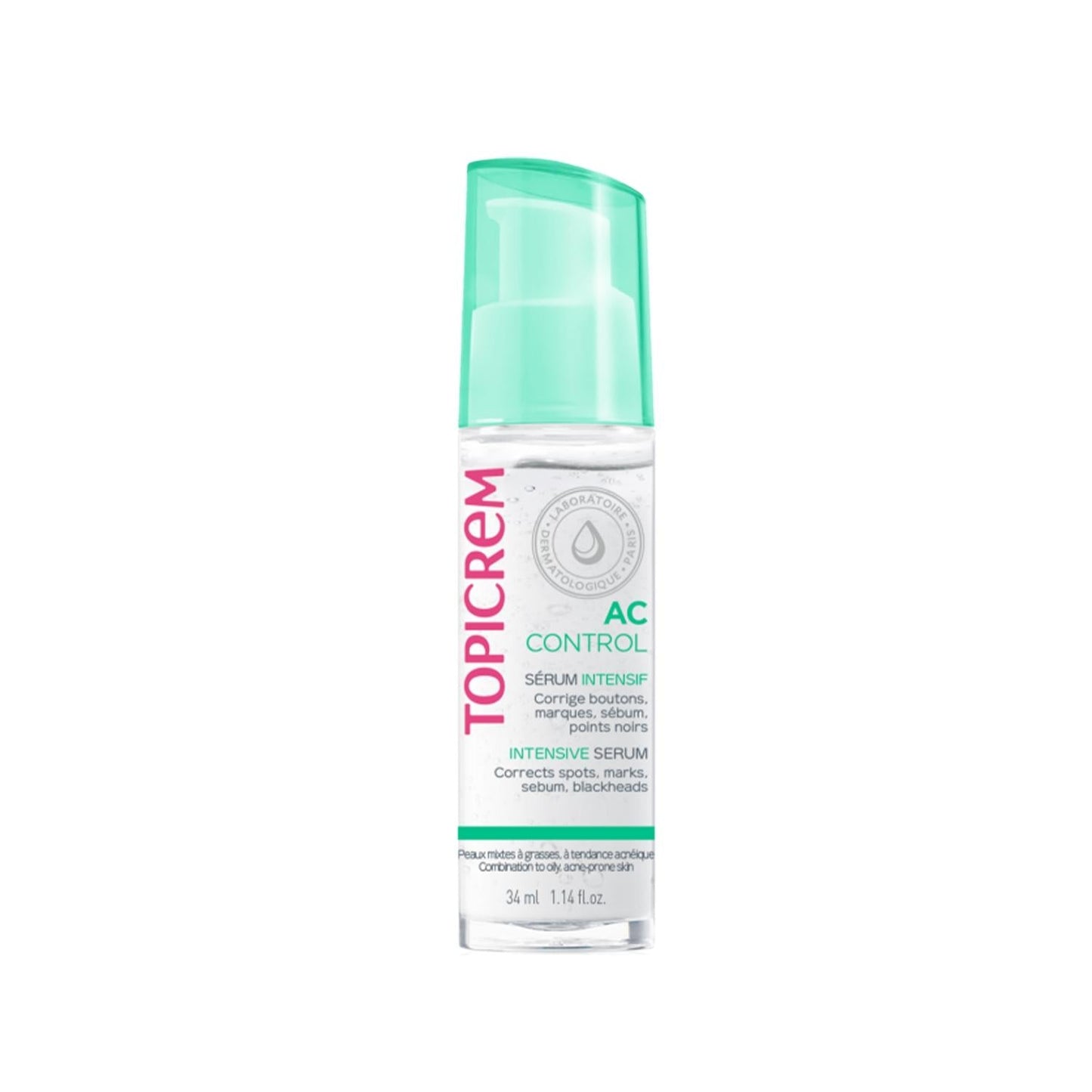 Topicrem AC Control Serum: Intensive Acne & Blemish Treatment | Facial Serum for Acne-Prone Skin, 34ml