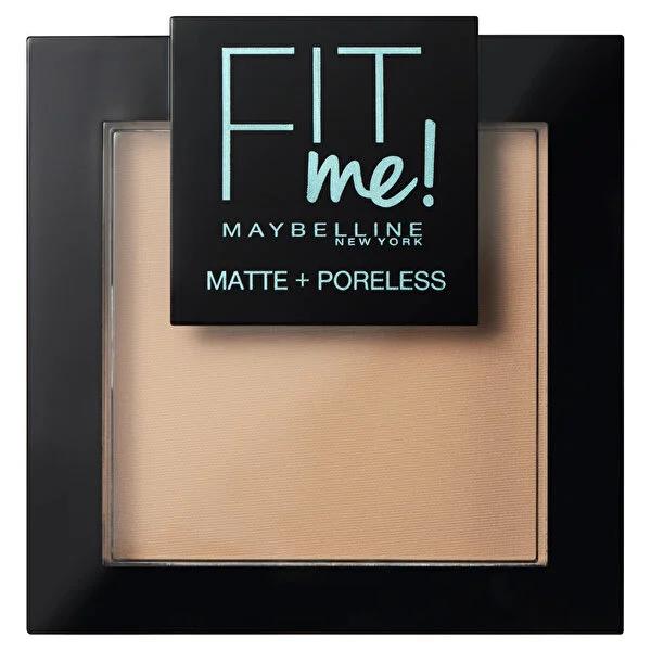 Maybelline Fit Me Matte+Poreless Foundation Powder - Natural Matte Finish, Pore Minimizer & Shine Control