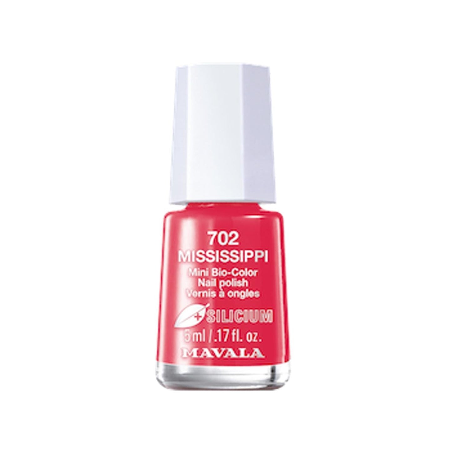Mavala Mini Bio-Color Nail Polish with Silicon - Mississippi Shade, 5ml Travel Size