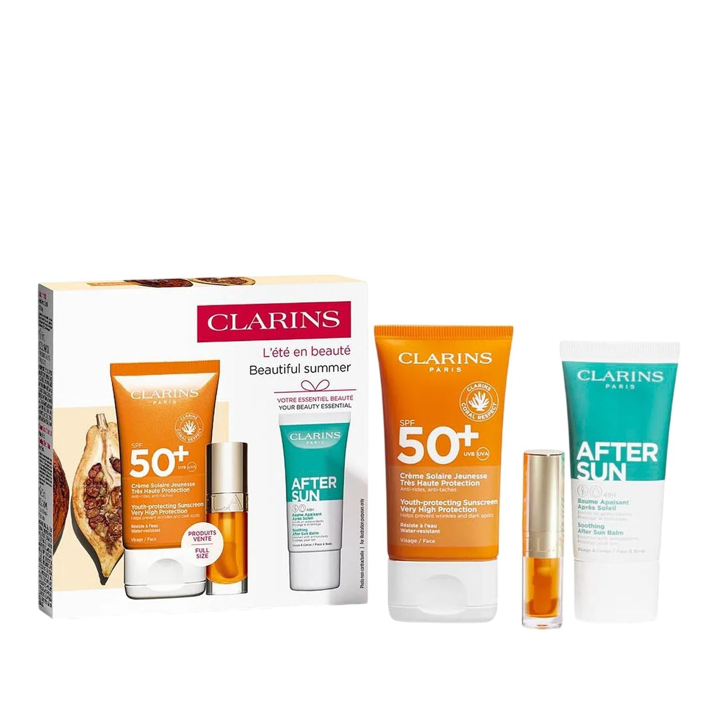 Clarins Sun Care Value Pack with Hydrating After Sun 2-Piece Set