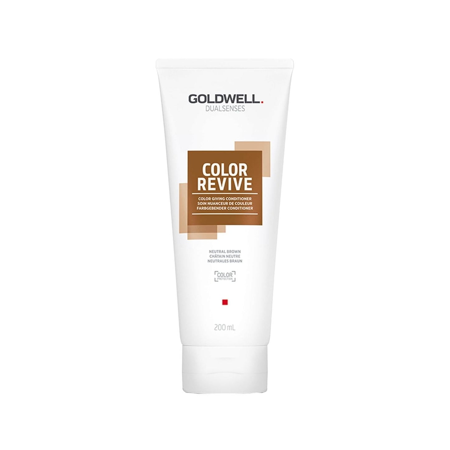 Goldwell Dualsenses Color Revive Neutral Brown Hair Cream 200ml - Nourishes Colored Hair, Maintains Vibrancy