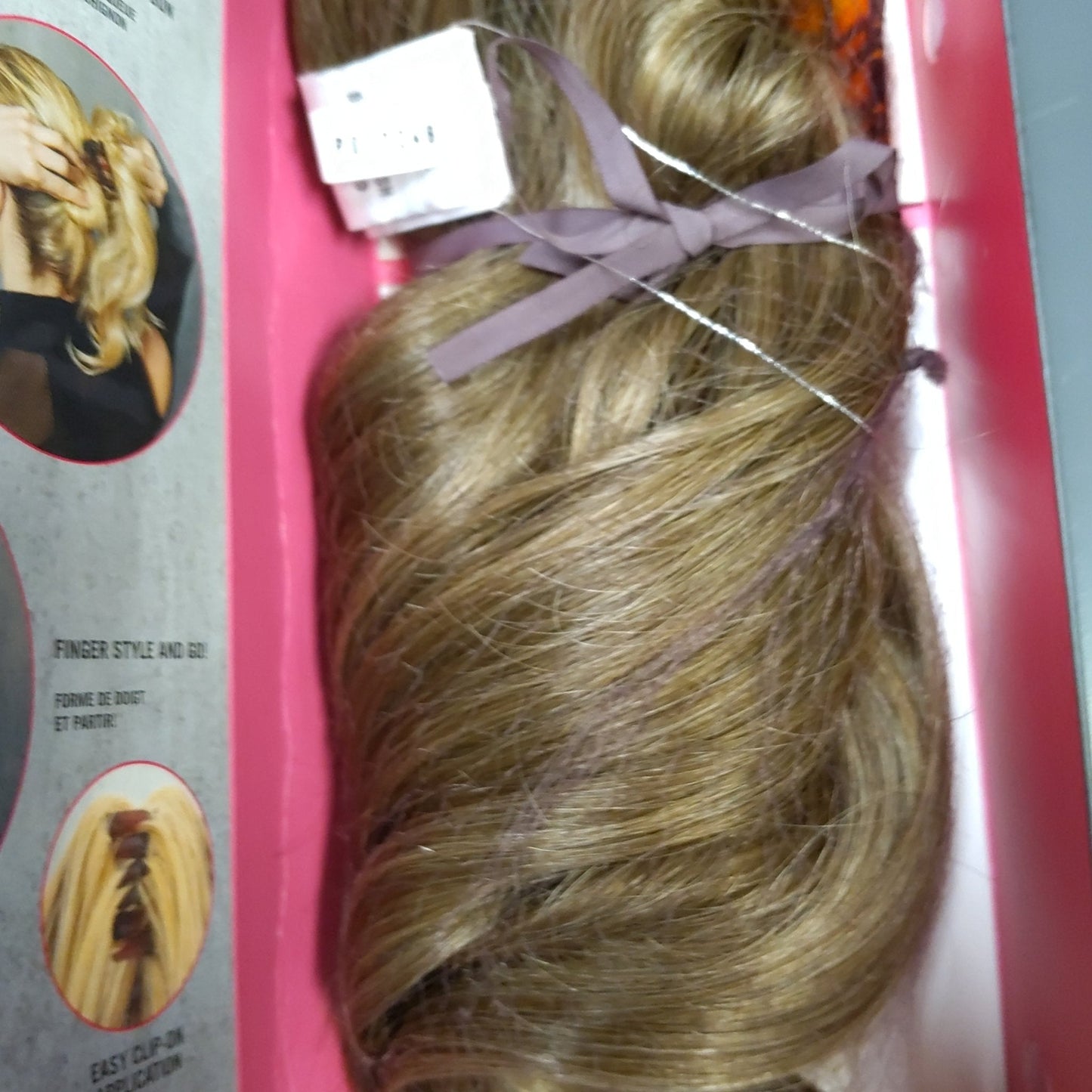 VIP Extensions 12" Simply Wavy Clip On Ponytail, Color R12/26 Honey Brown