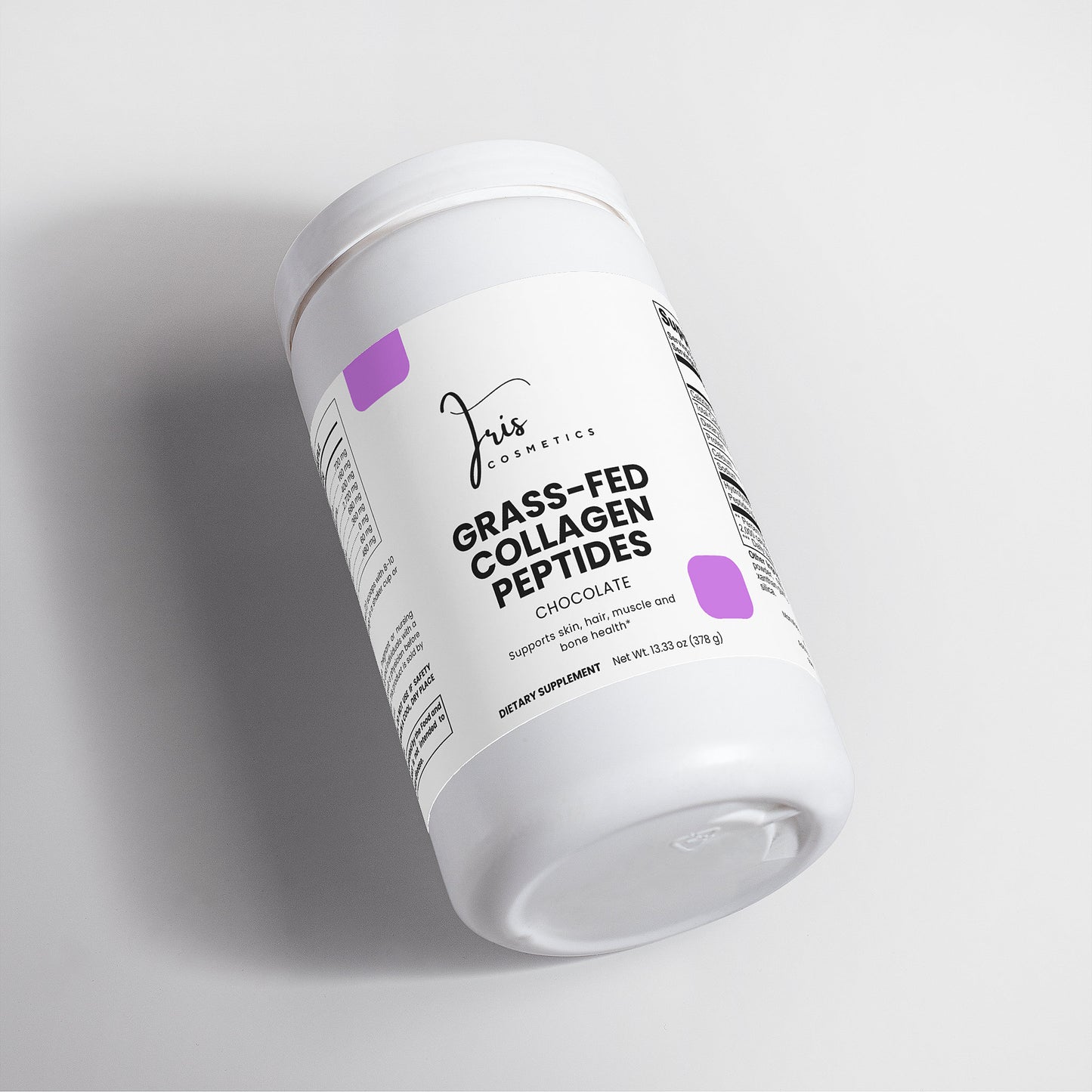 Iris Cosmetics Grass-Fed Collagen Peptides Powder (Chocolate)