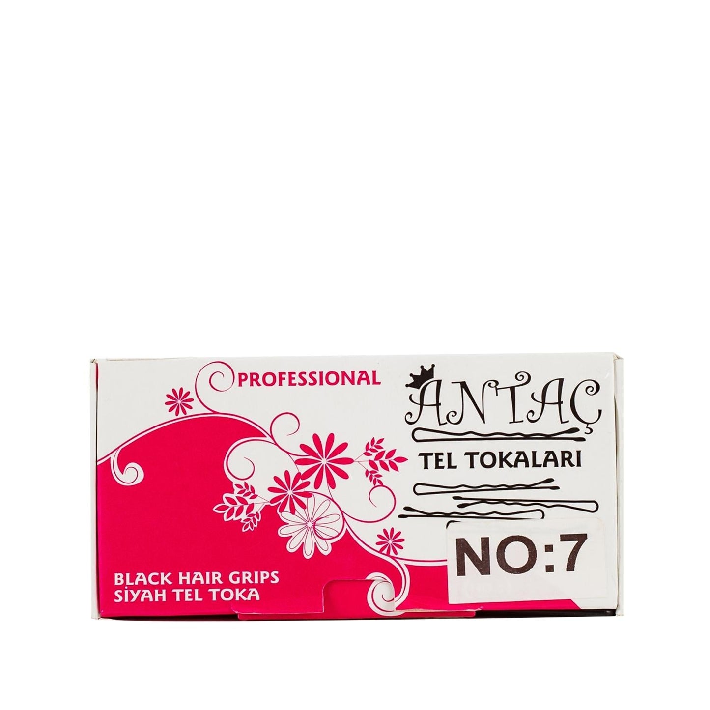 Antaç Black Wire Hair Clip No:7 - Simple Hair Styling Accessory for Versatile Looks