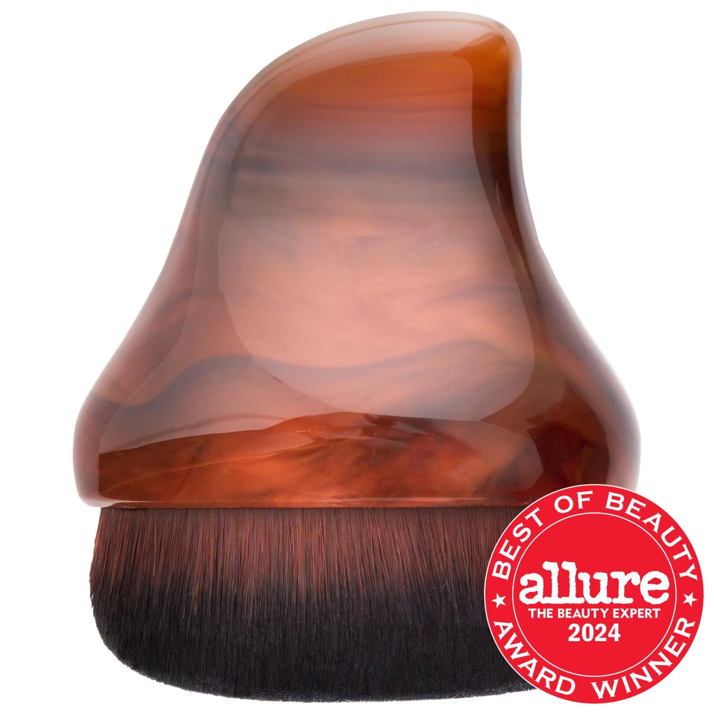 Yummy Face 2.0 Vegan Teardrop Kabuki Foundation Brush - Cruelty-Free Makeup Brush for Smooth Foundation Application