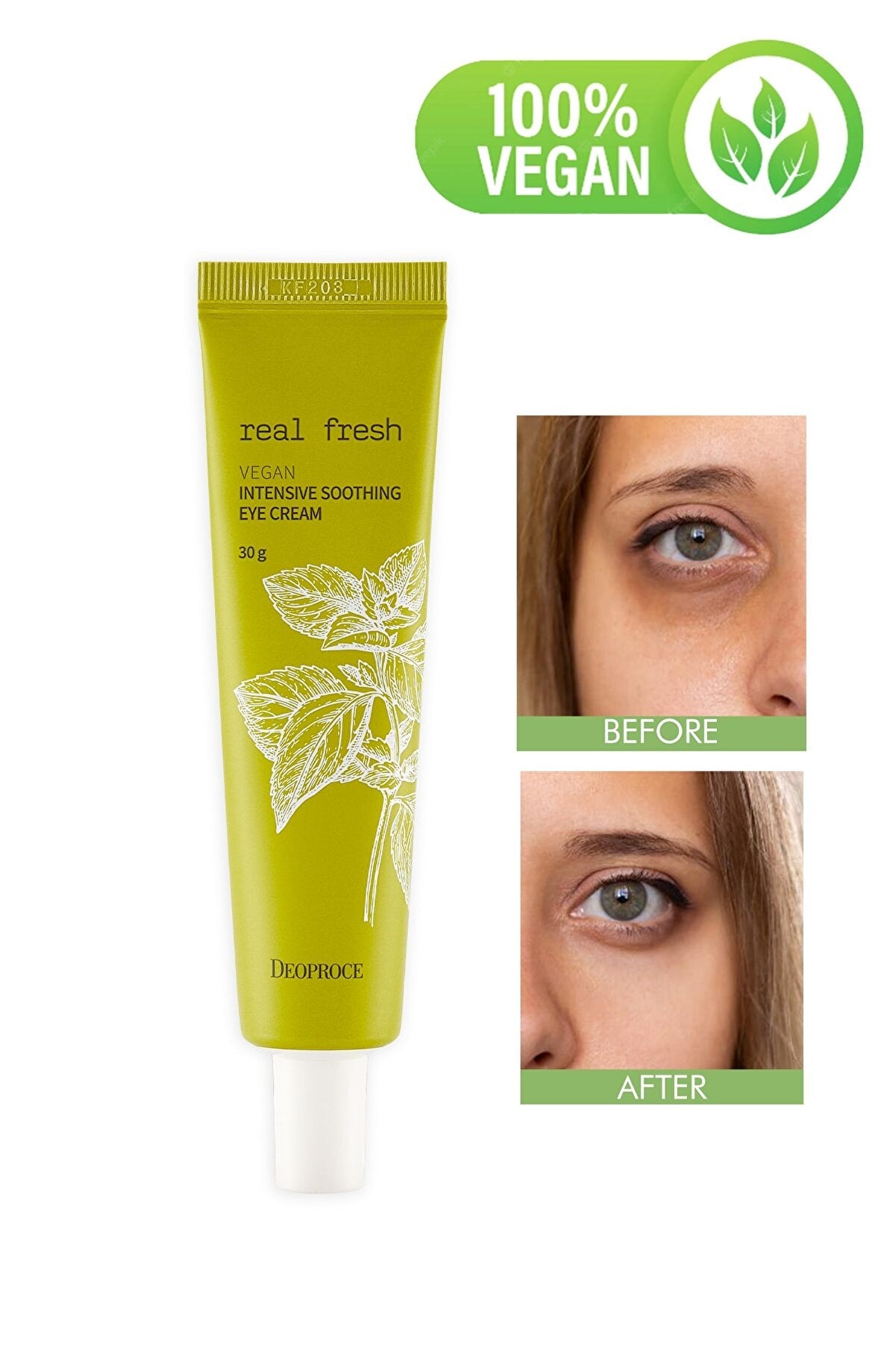 DEOPROCE Natural Dark Circle And Anti-Aging Moisturizing Vegan Eye Care Cream 30ml