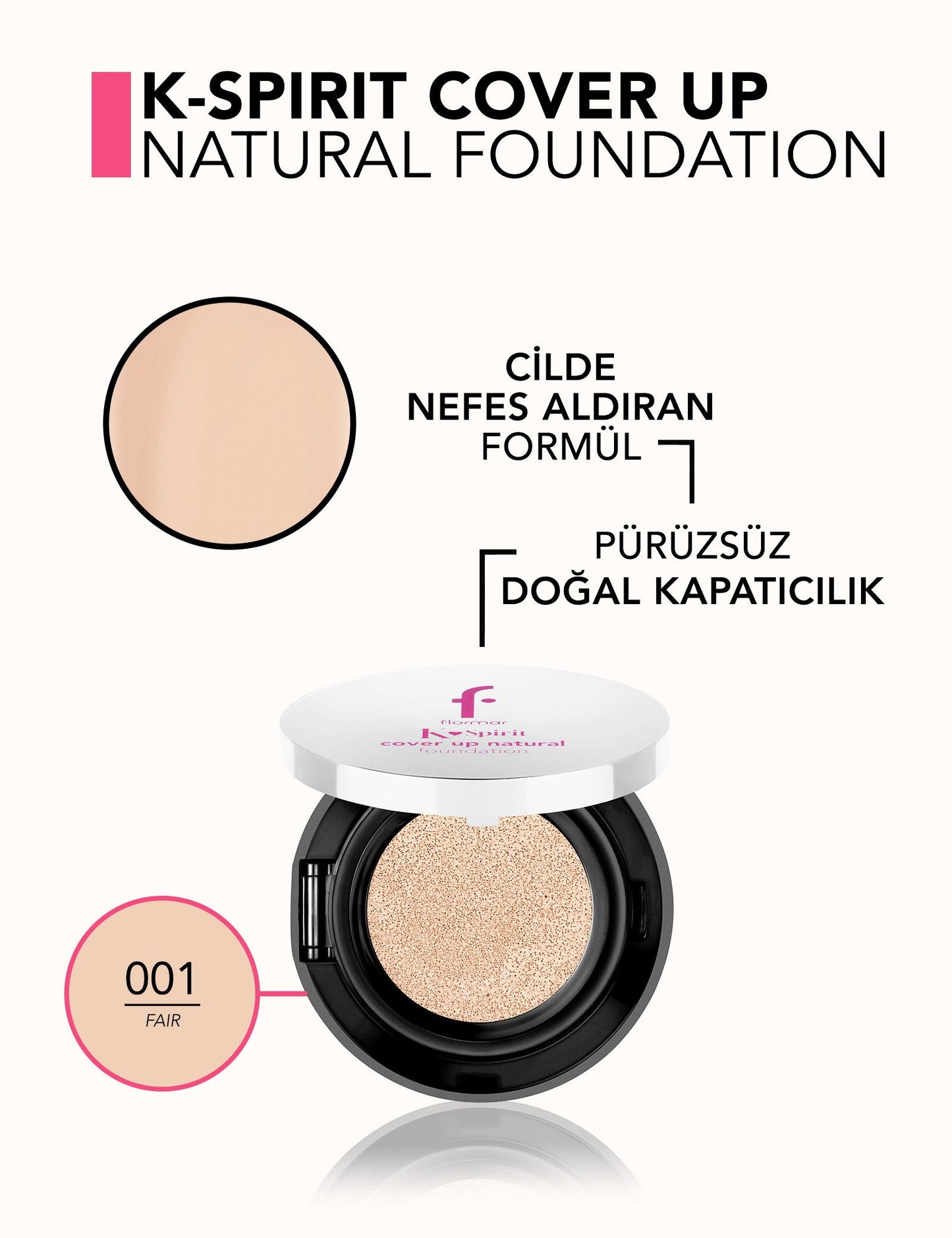 Flormar K-Spirit Cover Up Cushion Foundation 15g