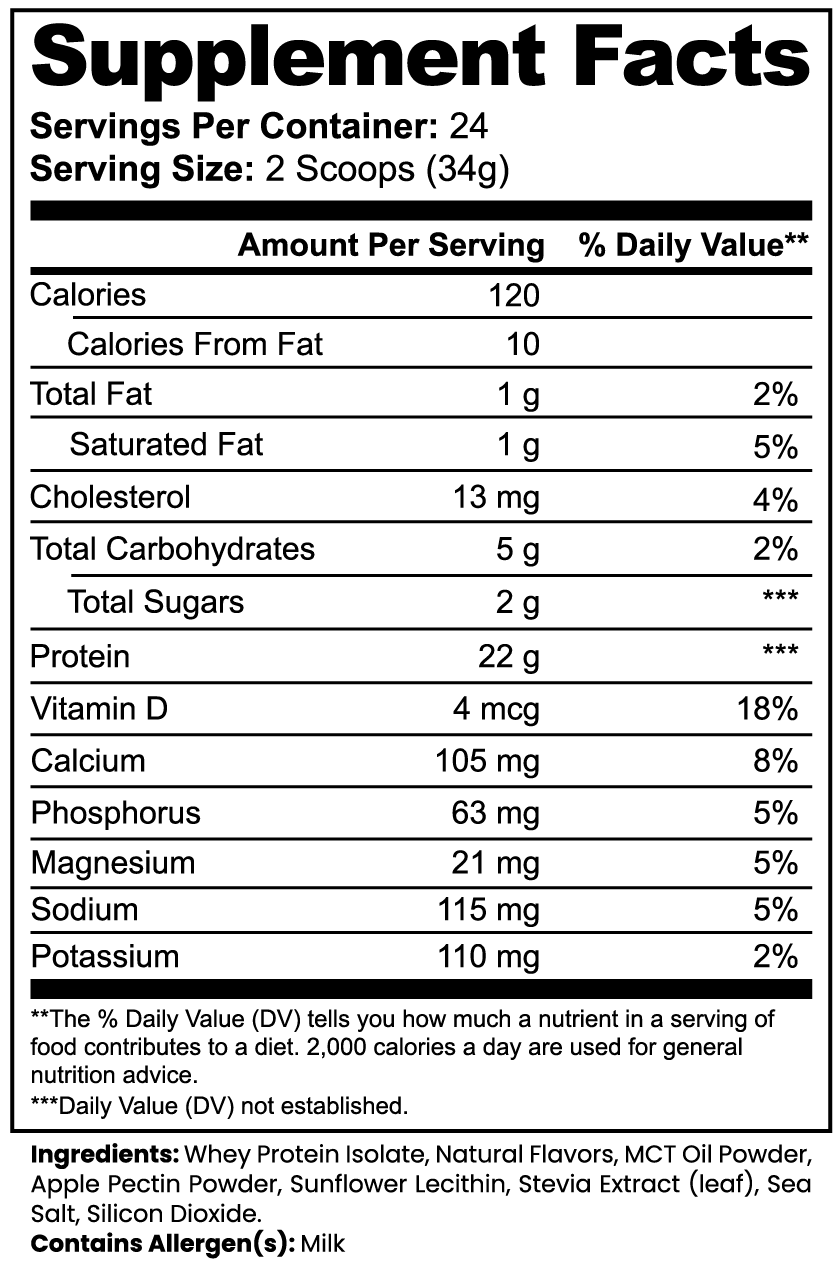 Iris Cosmetics Advanced 100% Whey Protein Isolate (Vanilla)