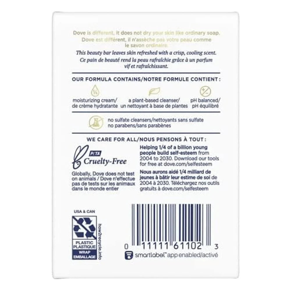 Dove Go Fresh Cool Moisture Beauty Bar (2 Bars X 4.25 Oz.)