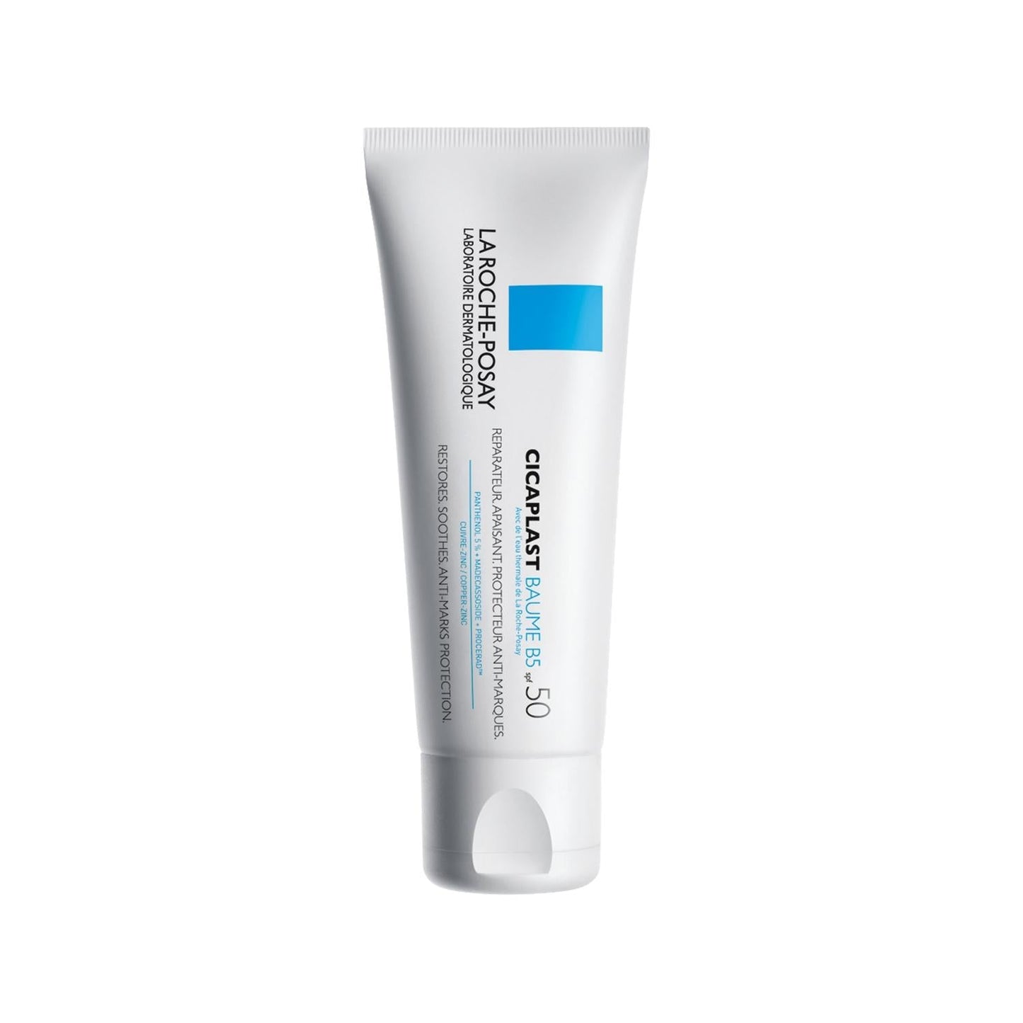 La Roche-Posay Cicaplast Baume B5 SPF 50: Repair & Protect Damaged Skin with Sunscreen - Soothe Irritation, Reduce Redness & Prevent Sunburn (1.35 fl oz)