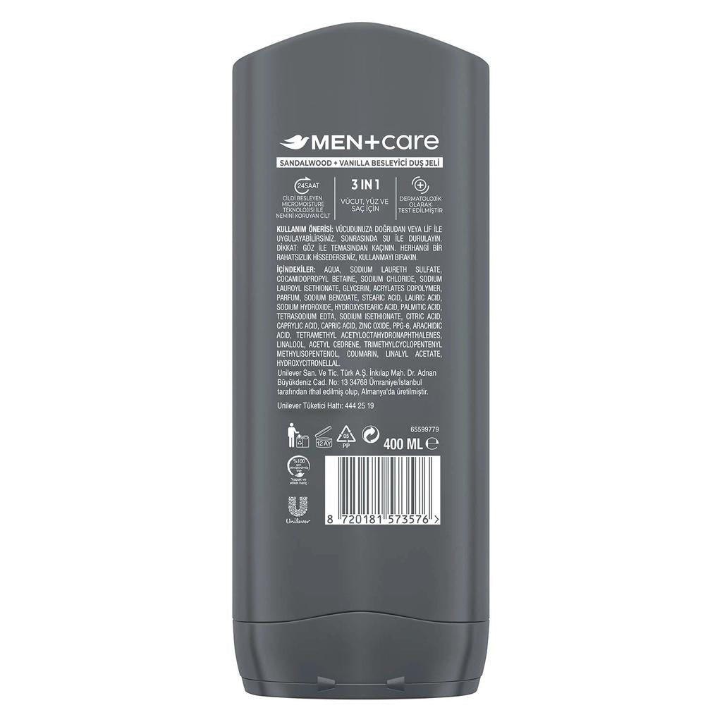 Dove Men+Care Sandalwood & Vanilla Body Wash 400 ml