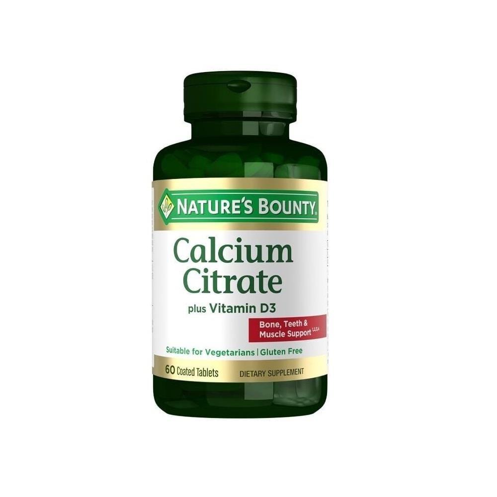 Nature's Bounty Calcium Citrate Plus Vitamin D3 - 60 Tablets