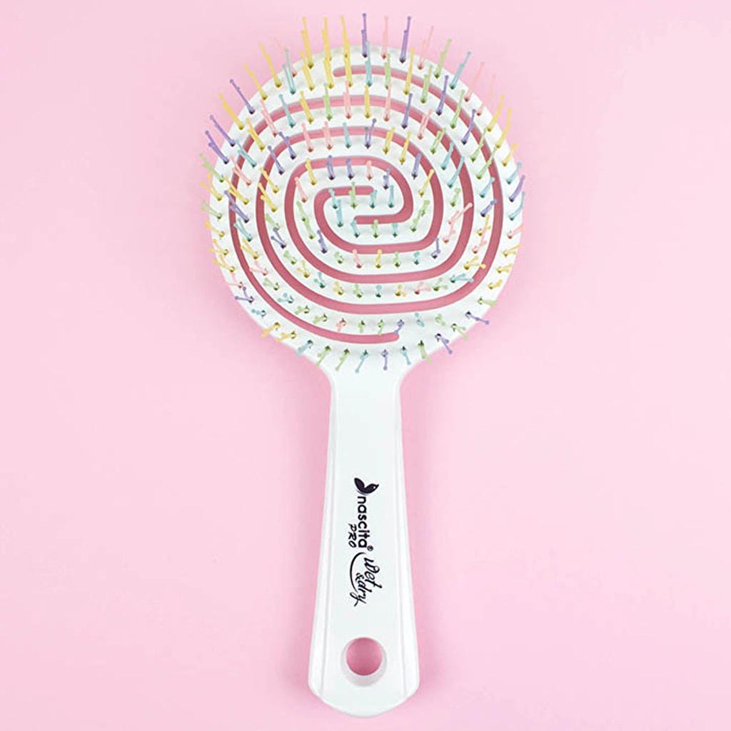 Nascita Pro Hair Brush 5 White for Gentle Detangling