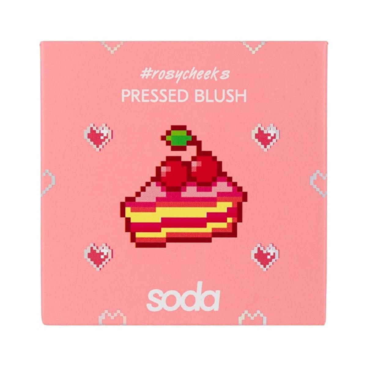 Soda Pressed Powder Blush for Natural Makeup Look - Matte Finish, Easy Application