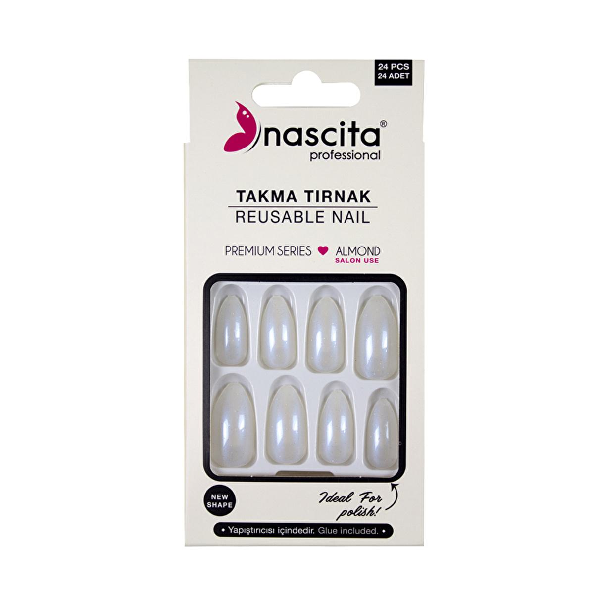 Nascita Hologram Artificial Nails: 24 Reusable Press On Fake Nails for Easy, Glamorous Nail Enhancements