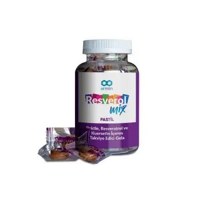Resverol Mix - Immune System Support Dietary Supplement for Adults - 15 Pastilles with Resveratrol, Quercetin & Vitamin C