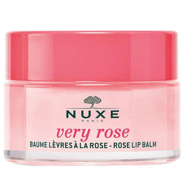 Nuxe Very Rose: Hydrating & Nourishing Rose Lip Balm - Natural Lip Care for Dry, Chapped Lips with Subtle Pink Sheen & Vanilla Scent