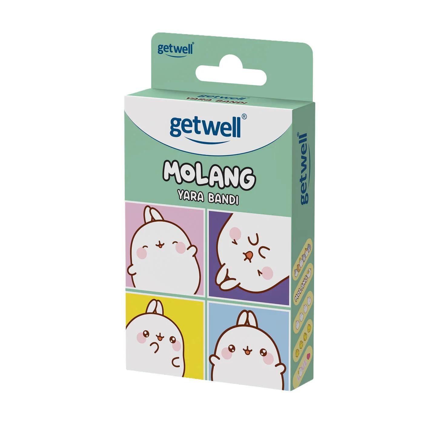 Getwell Molang Adhesive Bandages Green 15 Count
