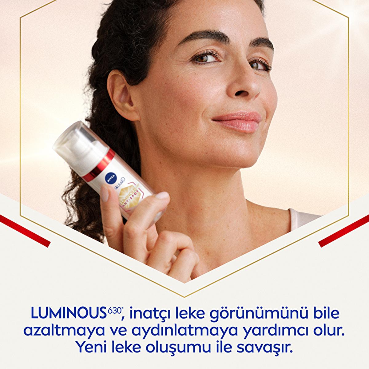 Nivea Luminous630 Anti-Aging Serum: Reduce Dark Spots & Wrinkles, Hyaluronic Acid & Collagen, Firm & Hydrate Skin
