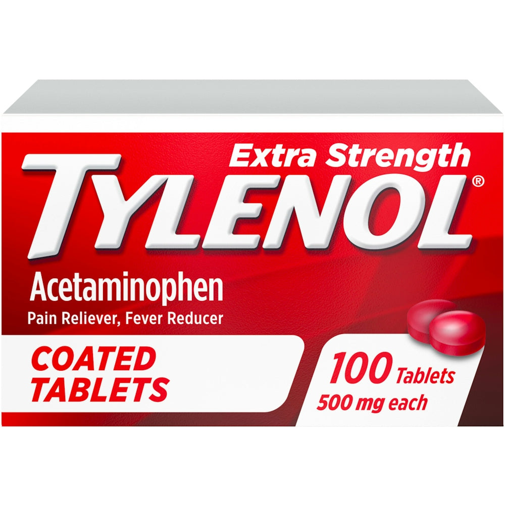 Tylenol 500 Mg Extra Strength Pain Reliever/Fever Reducer 100 Tablets