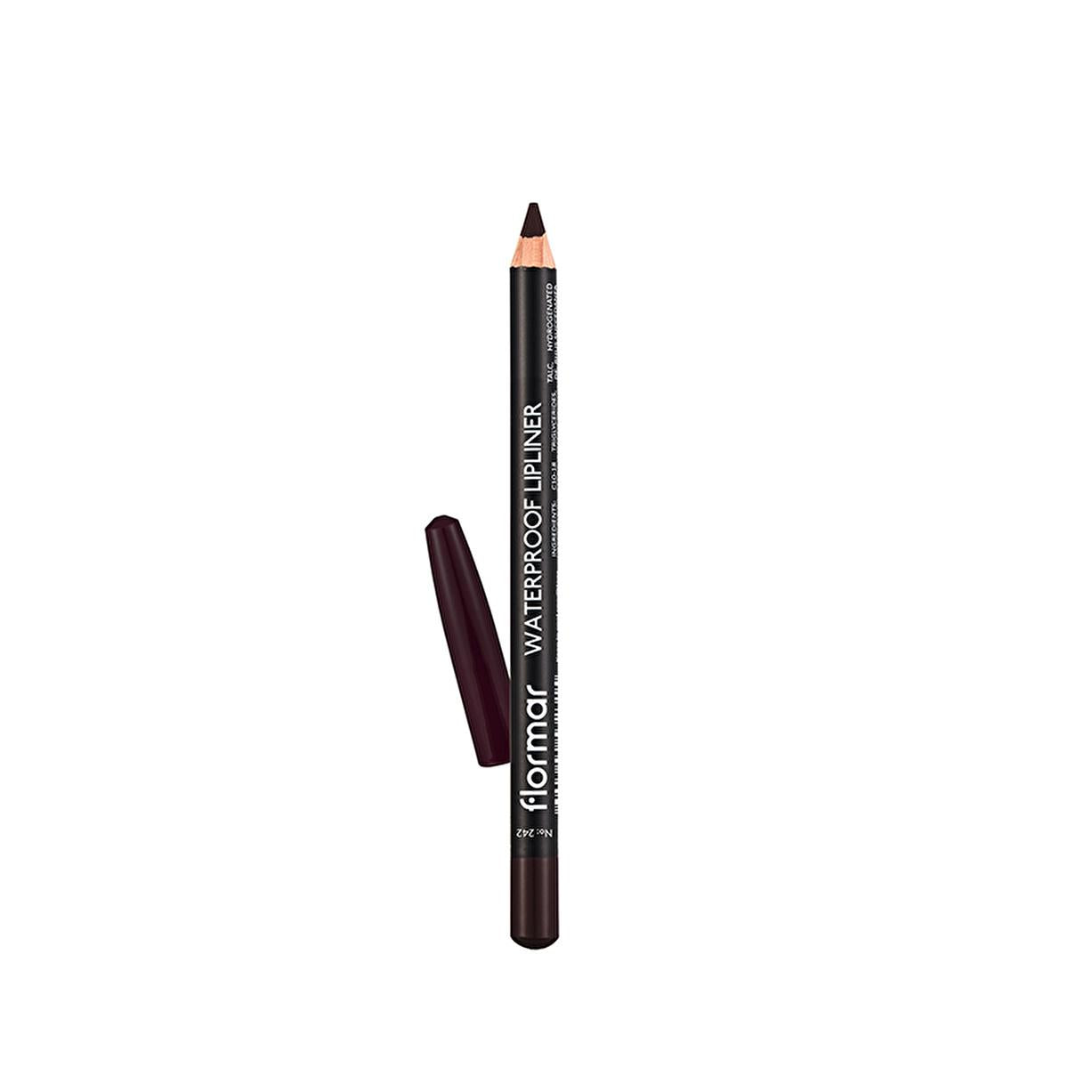 Flormar Mat Lip Liner - Waterproof & Highly Pigmented for Long-Lasting Lip Color - Deep Bordeaux