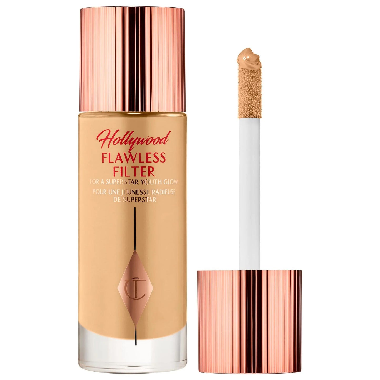 Hollywood Flawless Filter: Complexion Booster for Radiant, Youthful Glow | Blurring Liquid Highlighter & Skin Illuminator