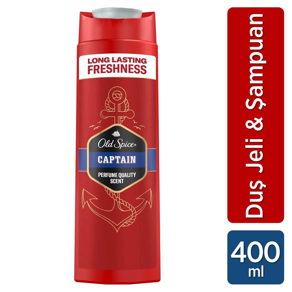 Old Spice Captain Men Shower Gel & Shampoo 400 ml