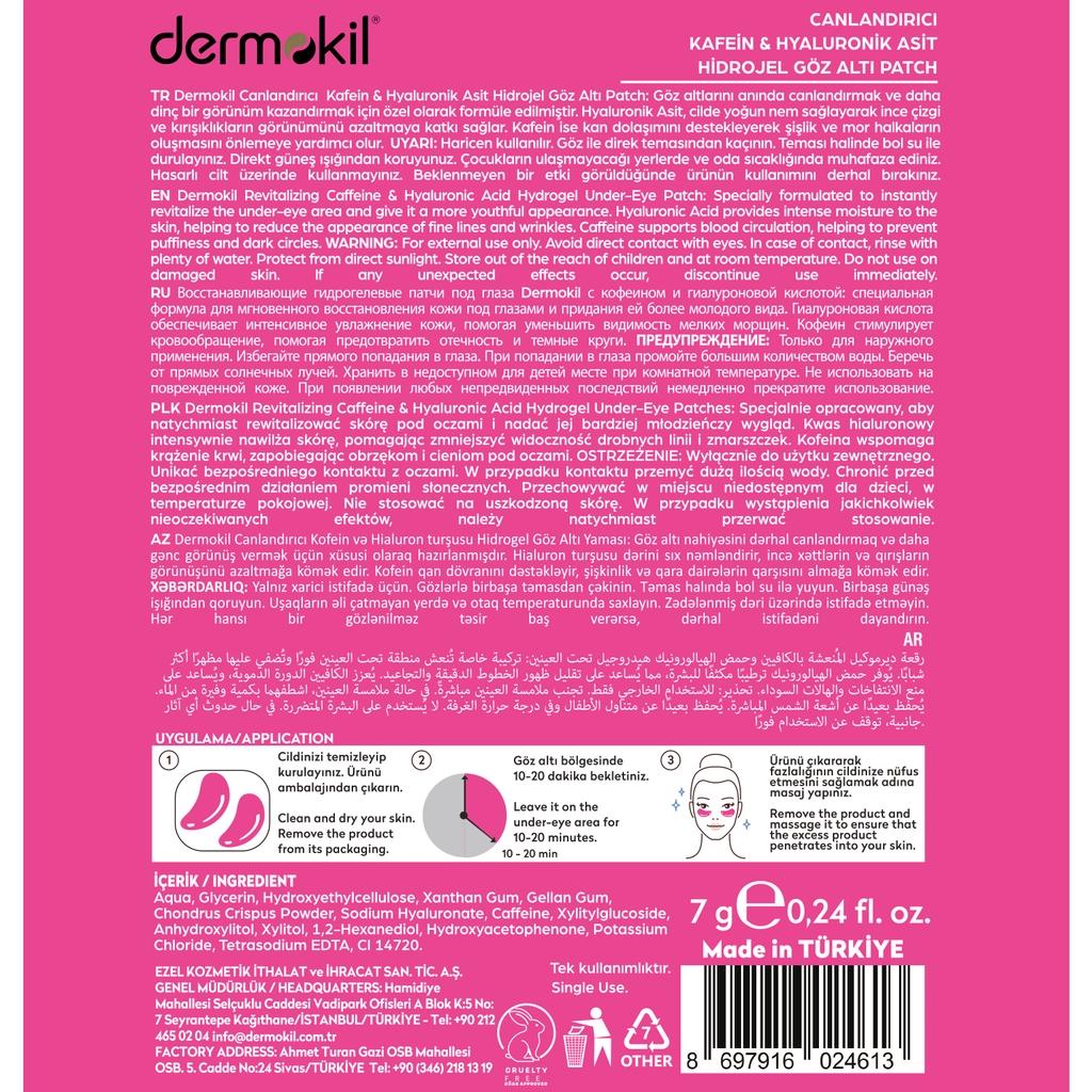 Dermokil Caffeine & Hyaluronic Acid Revitalizing Eye Mask 7g