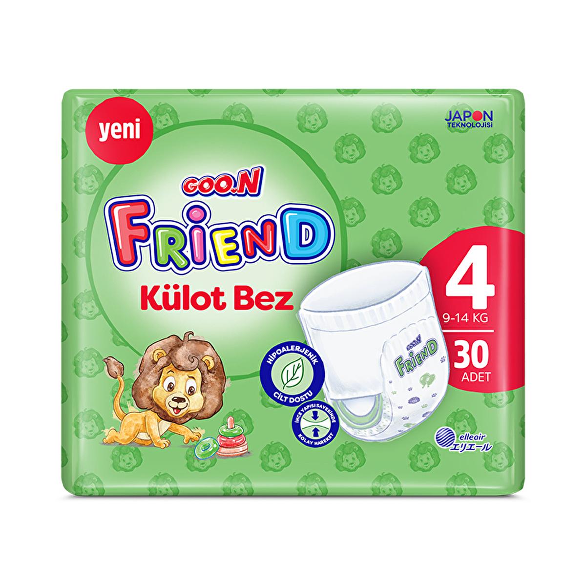 Goon Friend Hypoallergenic Baby Diapers - 30 Count, Ultra-Thin & Comfortable Fit for Sensitive Skin