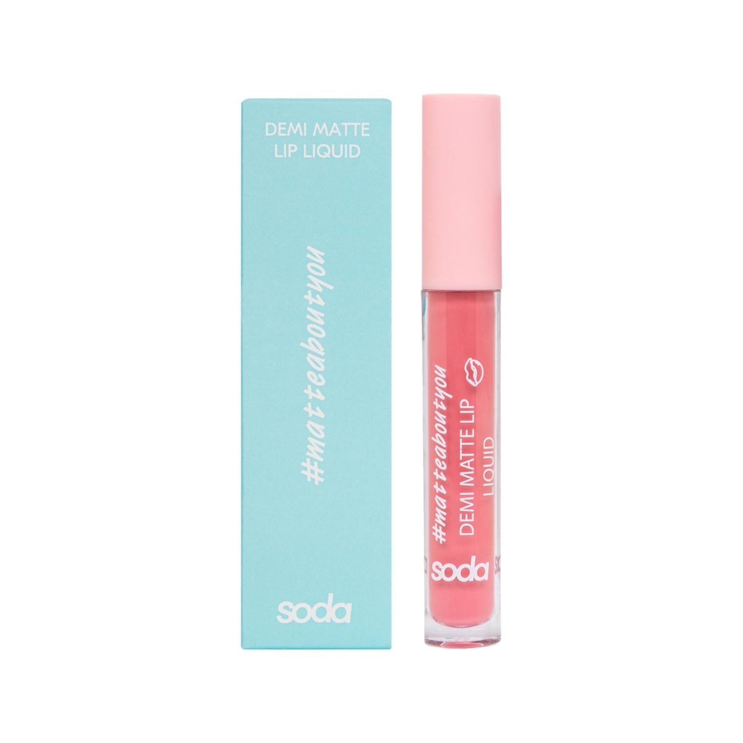 Soda Demi Matte Liquid Lipstick, Shade 002 - 0.12 fl oz, Matte Finish, Long Lasting Lip Color for Beauty Enthusiasts