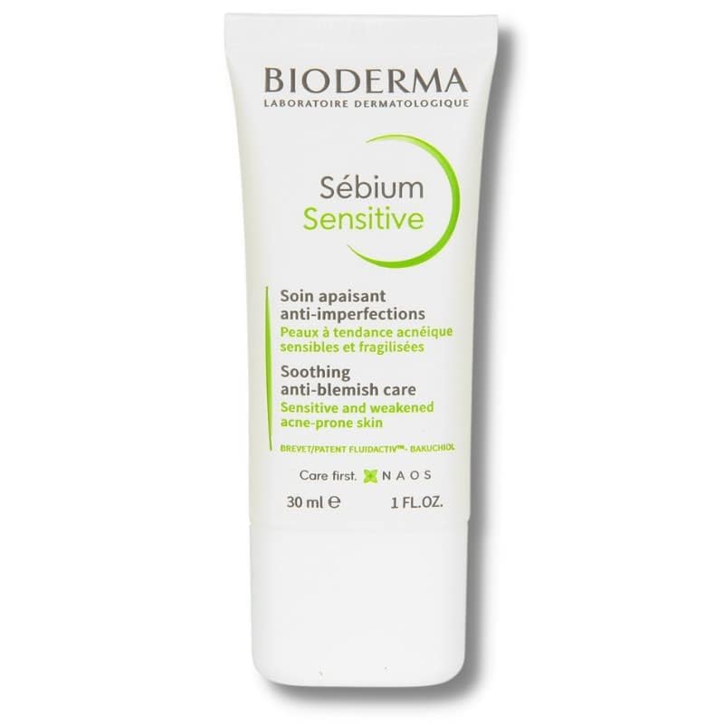 Bioderma Sebium Sensitive Moisturizing Cream for Sensitive & Acne-Prone Skin - 1.01 fl oz