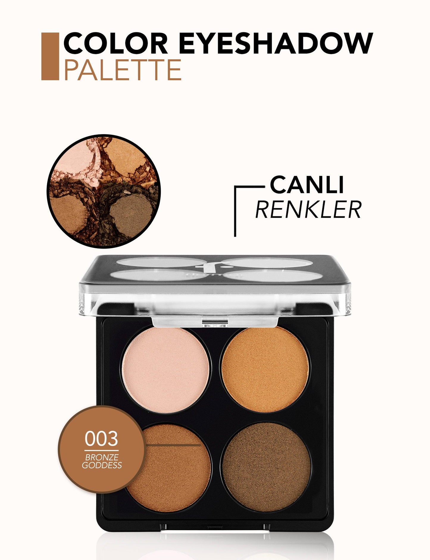 Flormar Color Palette Matte & Shimmer 4-Color Eyeshadow Palette