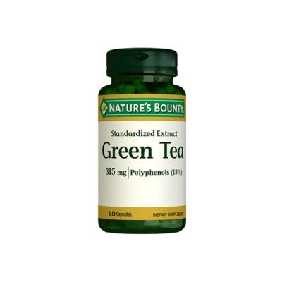 Nature's Bounty Green Tea Extract Supplement - 315mg Antioxidant Support Capsules, Allergen-Free & Natural