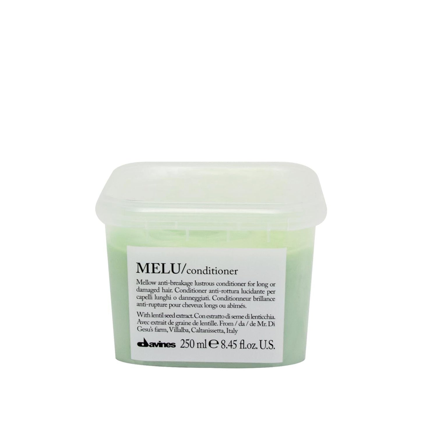 Davines Melu Mellow Anti-Breakage Shine Enhancing Hair Cream 8.45 fl oz - Hair Care Product for Damaged Hair
