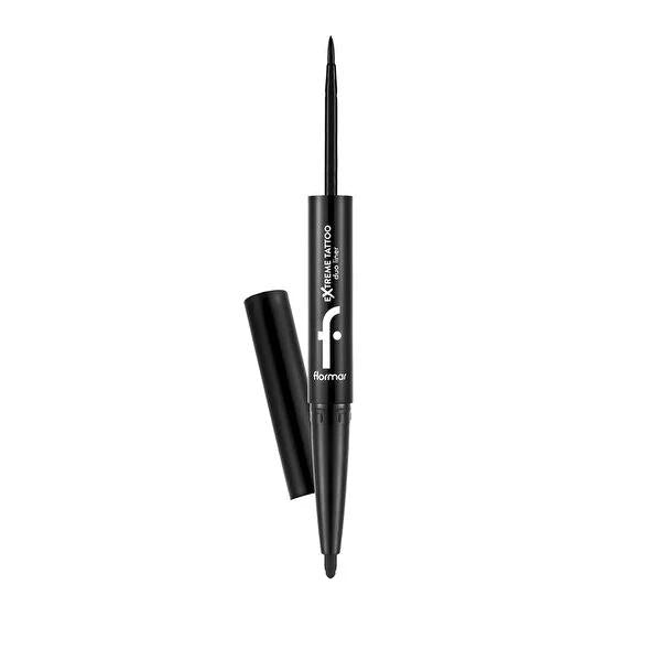 Flormar Extreme Tattoo Duo Eyeliner & Eyepencil - Long-Lasting, Waterproof Cosmetics for Versatile Eye Makeup