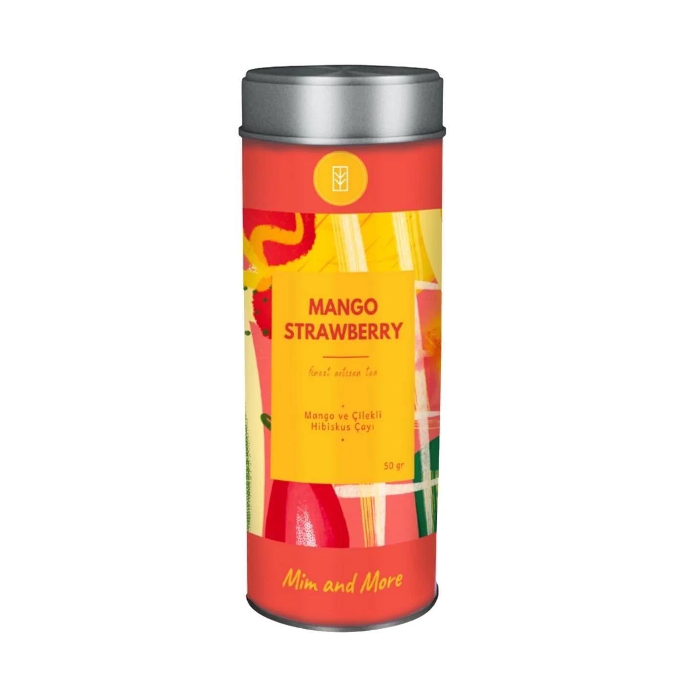 Mim and More Mango Strawberry Tin Tea Blend 50g