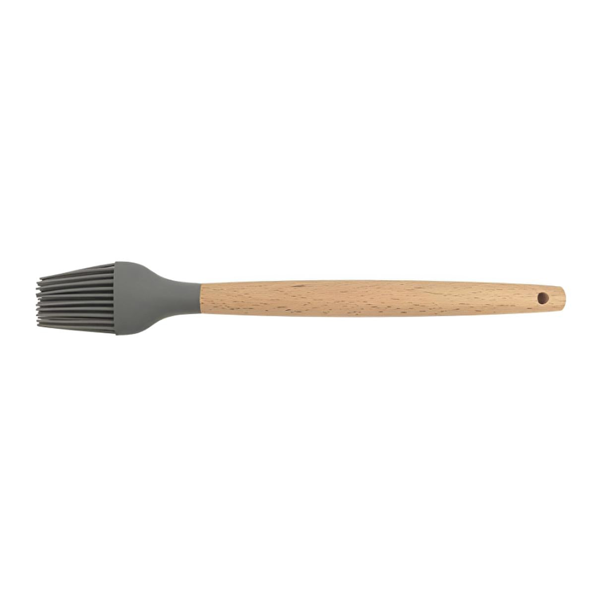 Lia Silicone Kitchen Brush with Wooden Handle - Heat Resistant & Easy Clean Kitchen Tool