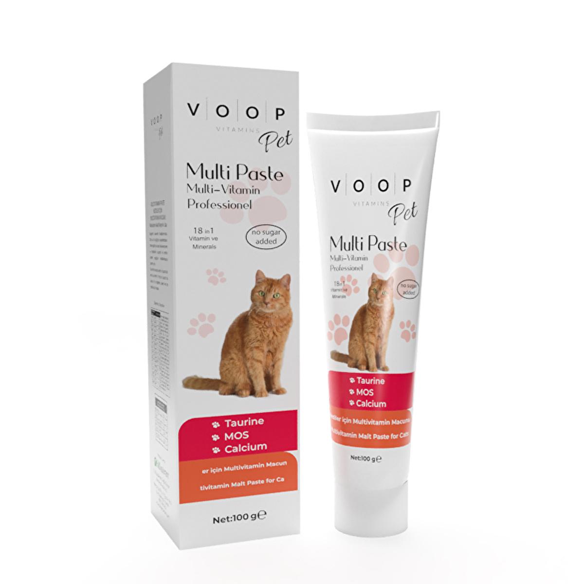 Voop Cat Multivitamin Supplement - Immune System Support for Felines, 100g