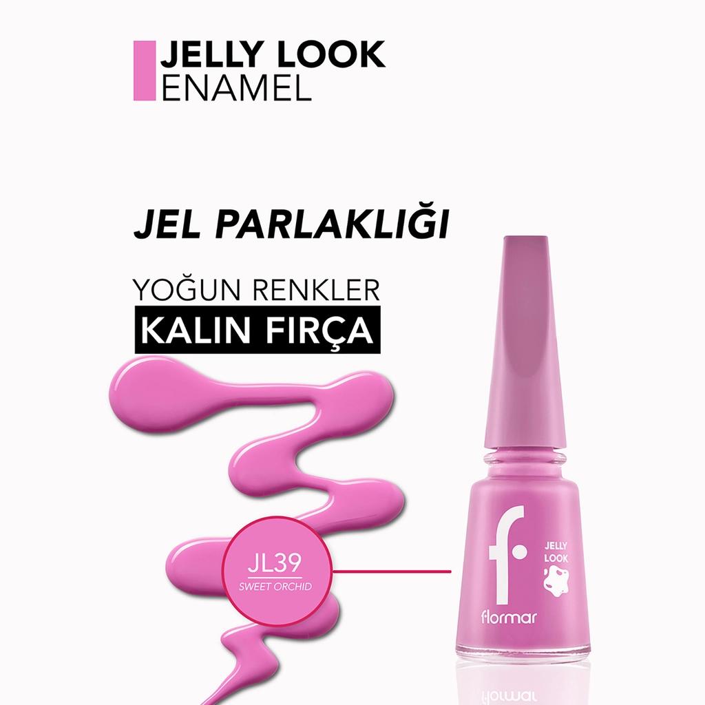 Flormar Jelly Look High-Shine Nail Polish JL39 Sweet Orchid 11ml