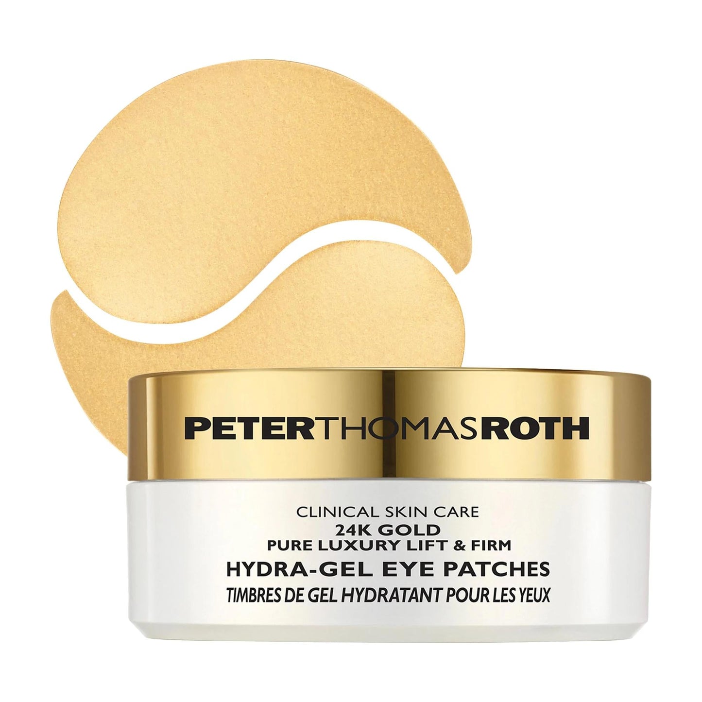24K Gold Pure Luxury Lift & Firm Hydra-Gel Eye Patches - Luxury Anti-Aging Skincare for Fine Lines, Wrinkles, and Puffiness