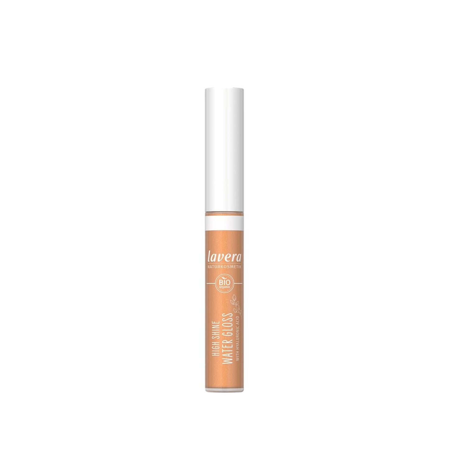 Lavera High Shine Water Gloss - Golden Solaris 03, Natural & Organic Lip Gloss for Moisturizing & Shiny Lips