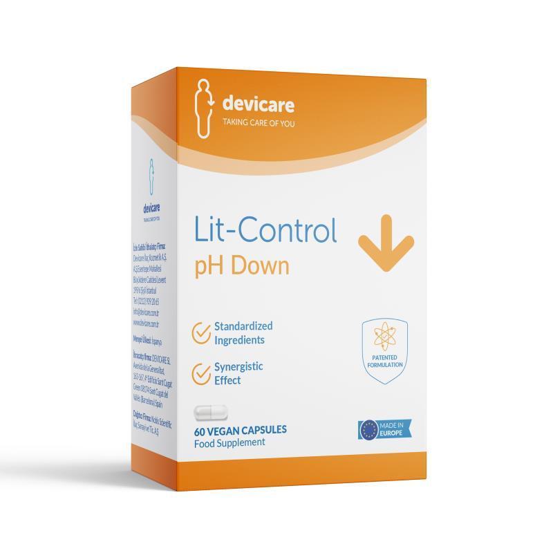 Lit-Control pH Down 60 Capsules - Effective pH Adjuster for Aquariums and Pools