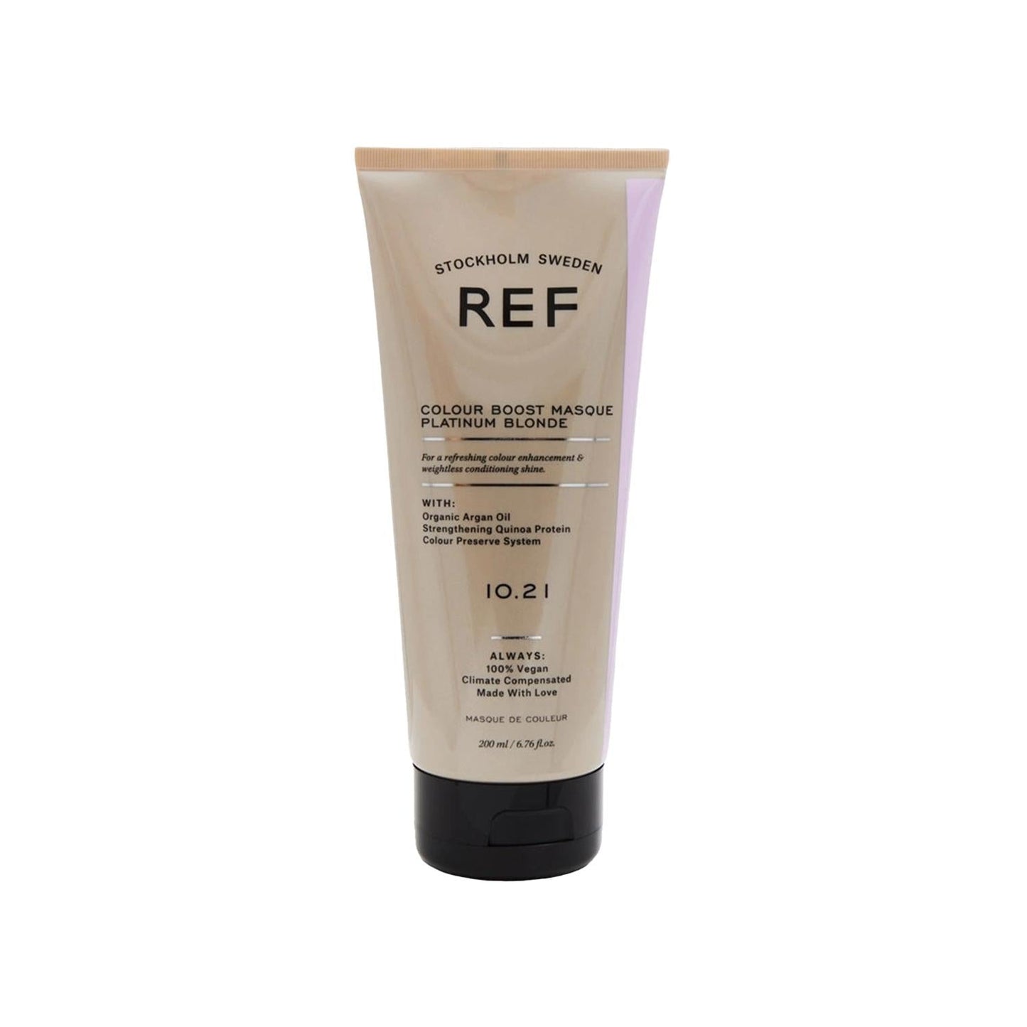 REF Hair Care Mask for Platinum Blonde Hair - Enhances Color Vibrancy & Nourishment, 200ml