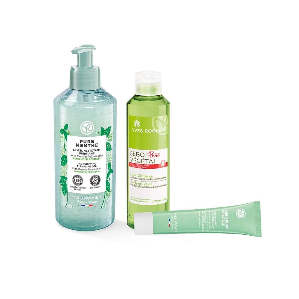 Caudalie Skincare - Acne Skincare Set for Daily Routine - Natural & Organic Products for Acne-Prone Skin
