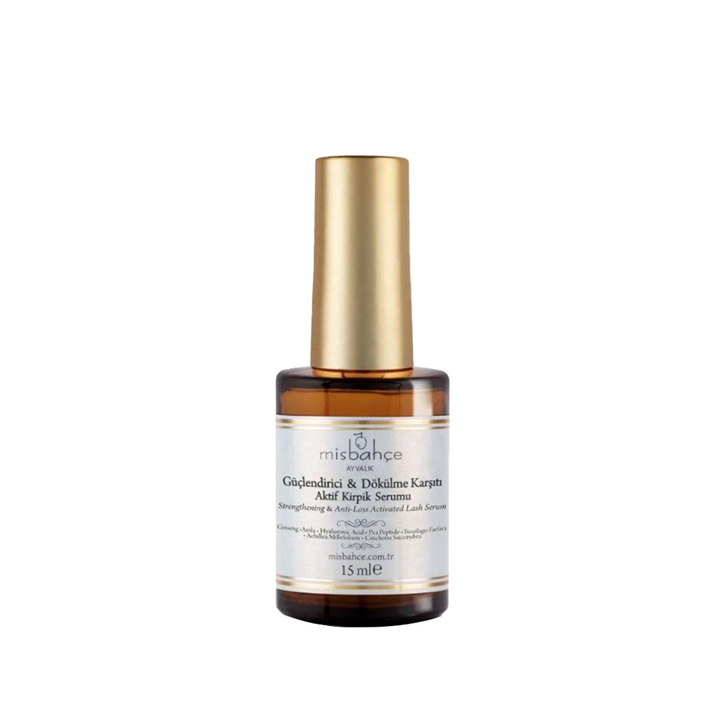 Misbahçe Strengthening Eyelash Serum - 15ml Active Formula for Fuller, Healthier Lashes